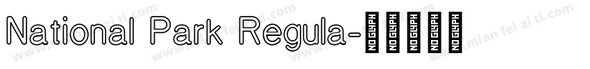 National Park Regula字体转换